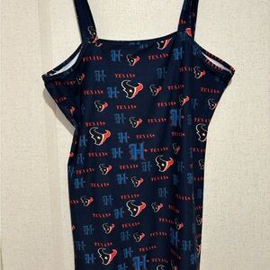 NFL Navy Blue Red Houston Texans Logo Dress